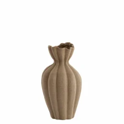 Light en Living Vaas deco Ø19x35,5 cm SILLIAN keramiek mat bruin Best