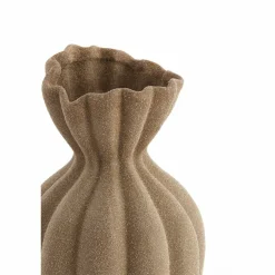 Light en Living Vaas deco Ø19x35,5 cm SILLIAN keramiek mat bruin Best