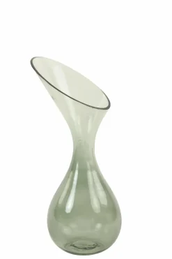 Light en Living Vaas deco Herley glas grijs groen - 2 maten Hot