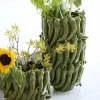 Light en Living Vaas deco 25,5x24,5x20,5 cm PEPPER keramiek donker groen New