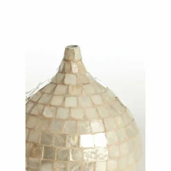 Light en Living Vaas deco Ø28x35 cm ELORZA bamboe crème