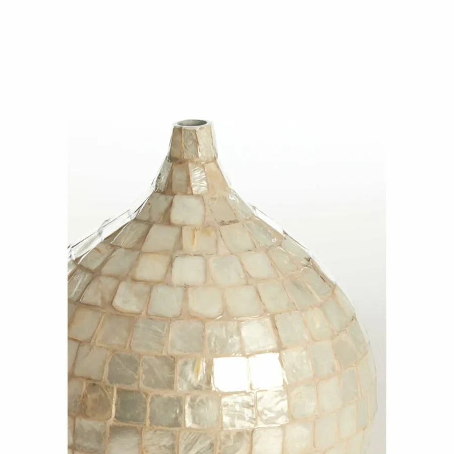 Light en Living Vaas deco Ø28x35 cm ELORZA bamboe crème