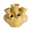 Light en Living Vaas deco 28,5x26x26 cm SIAJO keramiek geel-oranje