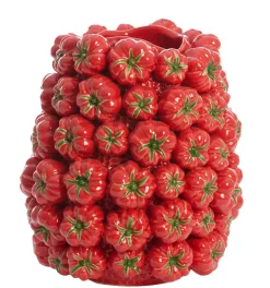 Light en Living Vaas deco 34x33x37 cm TAMINA keramiek rood Clearance