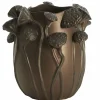 Light en Living Vaas deco 26,5x25,5x26,5 cm LAVCI keramiek mat donker bruin Online