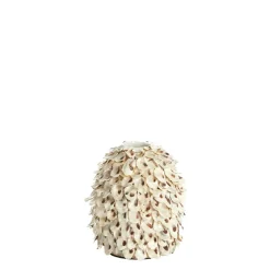 Light en Living Vaas deco Ø20x21 cm UBATE bamboe+schelp crème+bruin Outlet