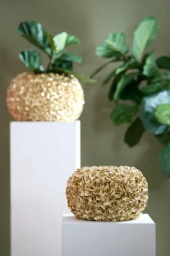 Light en Living Vaas deco Ø38x23 cm PHYLIA goud