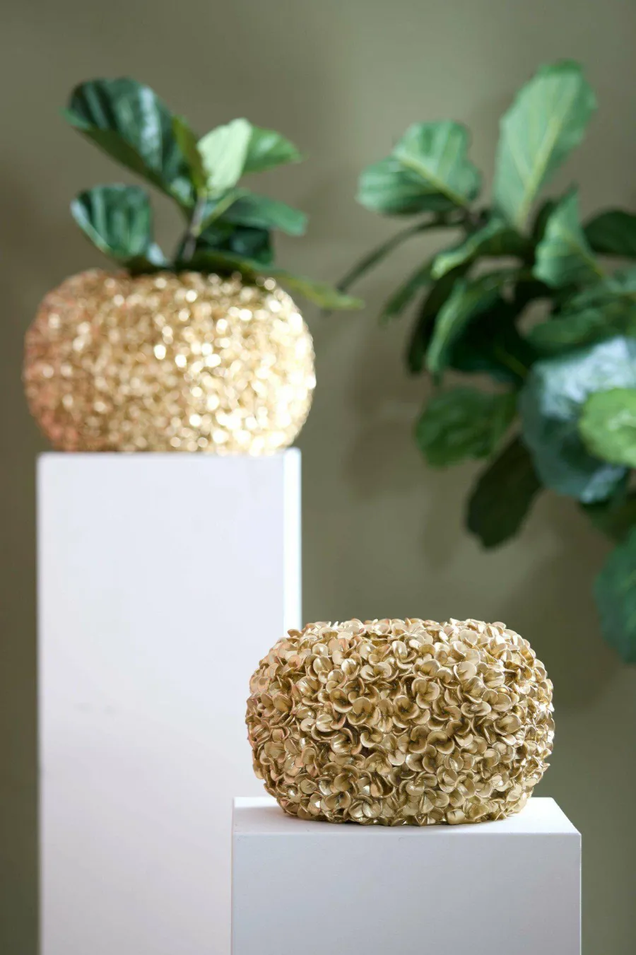 Light en Living Vaas deco Ø38x23 cm PHYLIA goud