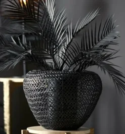 Light en Living Vaas deco Ø35x27 cm FINOU mat zwart Hot