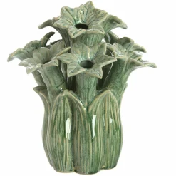 Light en Living Vaas deco Ø21,5x23,5 cm SAMPAGA keramiek blauw-groen