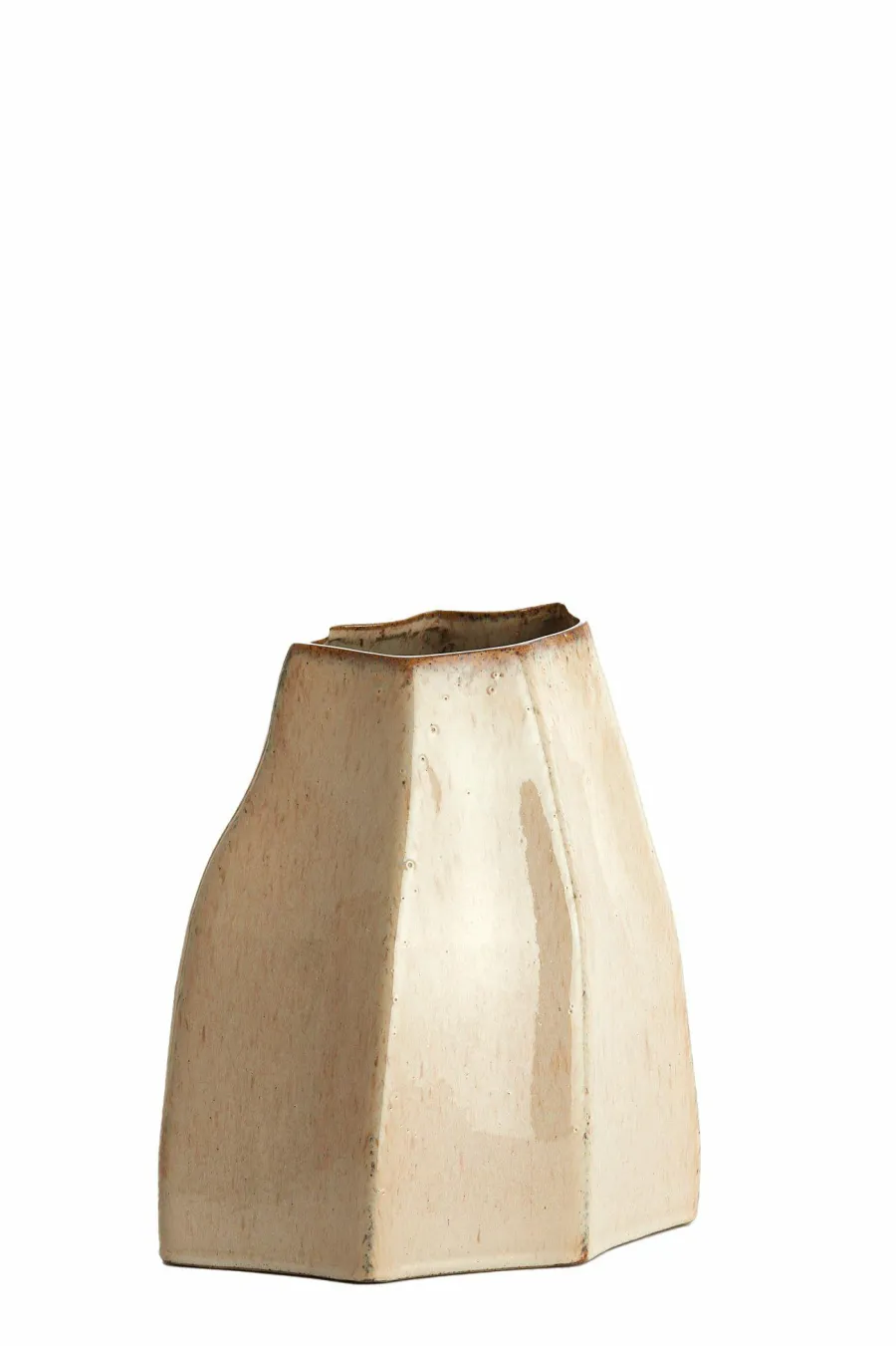 Light en Living Vaas deco 25,5x22x27 cm CHIADO glans beige Outlet