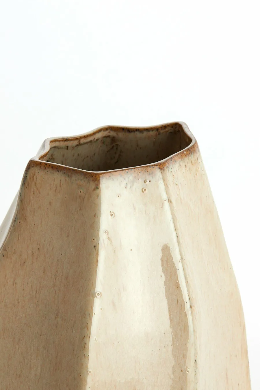 Light en Living Vaas deco 25,5x22x27 cm CHIADO glans beige Outlet