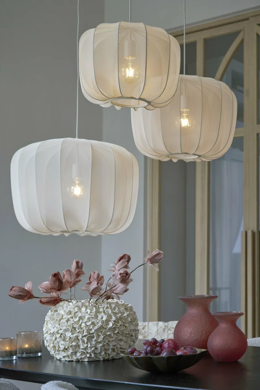 Light en Living Vaas deco Ø38x23 cm PHYLIA crème Discount