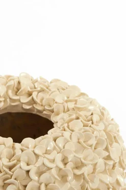 Light en Living Vaas deco Ø38x23 cm PHYLIA crème Discount