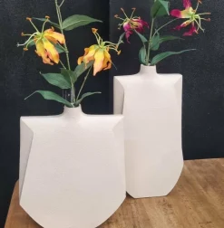 Light en Living Vaas deco 27,5x7x32,5 cm MAKAHA crème Online