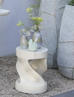 Light en Living Vaas deco Ø14x24 cm CULLA keramiek groen+lichtblauw Online