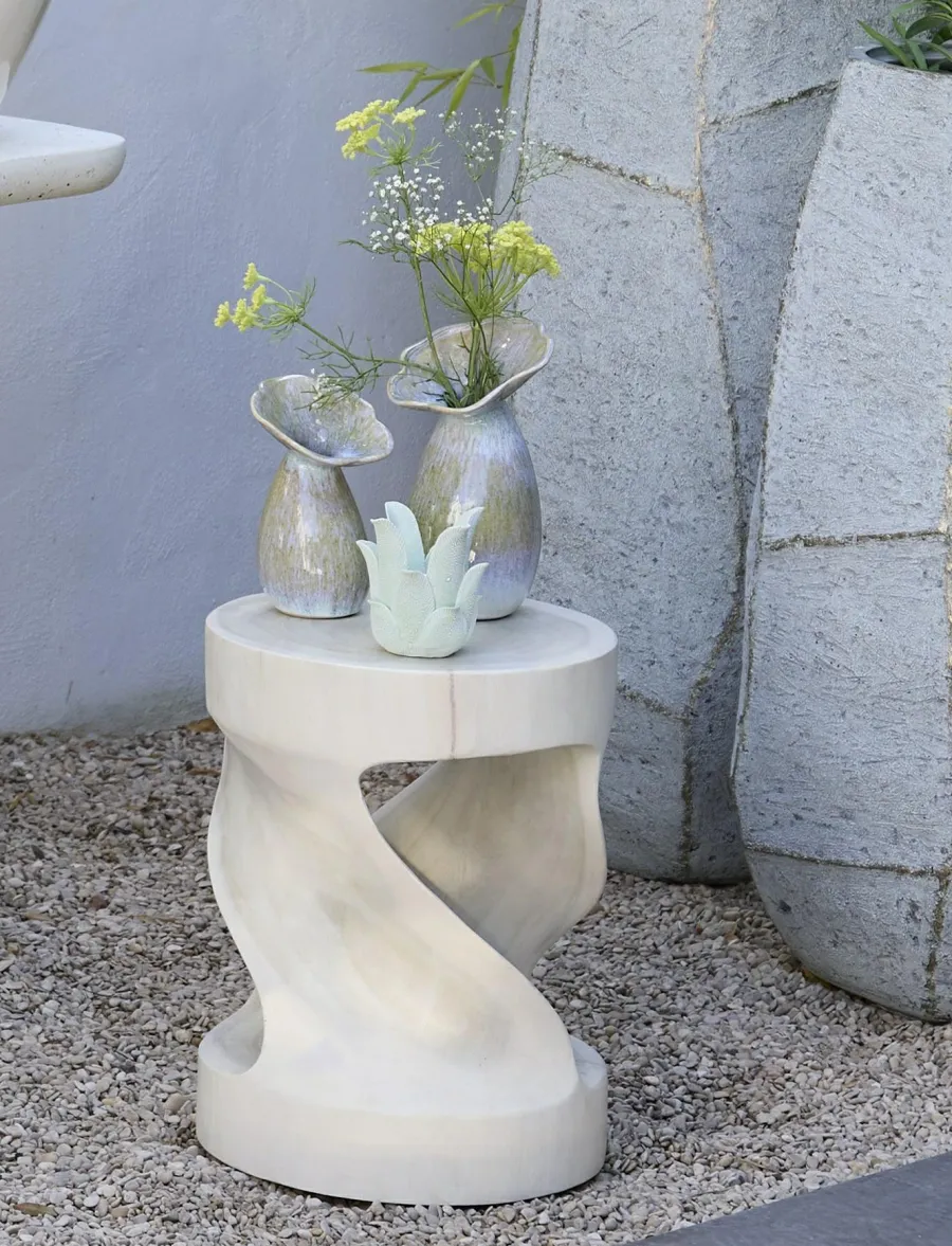 Light en Living Vaas deco Ø14x24 cm CULLA keramiek groen+lichtblauw Online