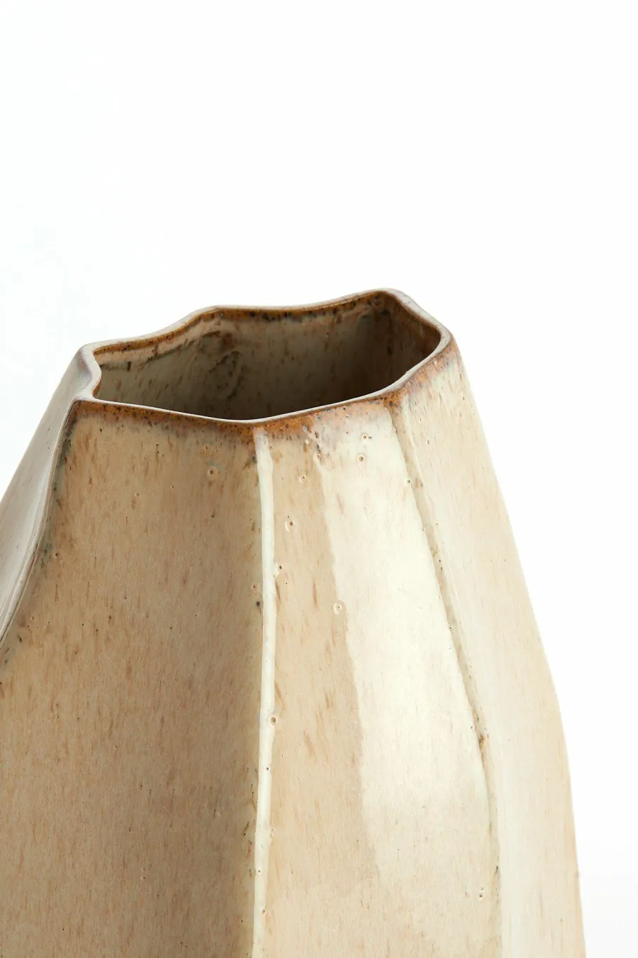 Light en Living Vaas deco 25,5x21,5x42,5 cm CHIADO glans beige Clearance