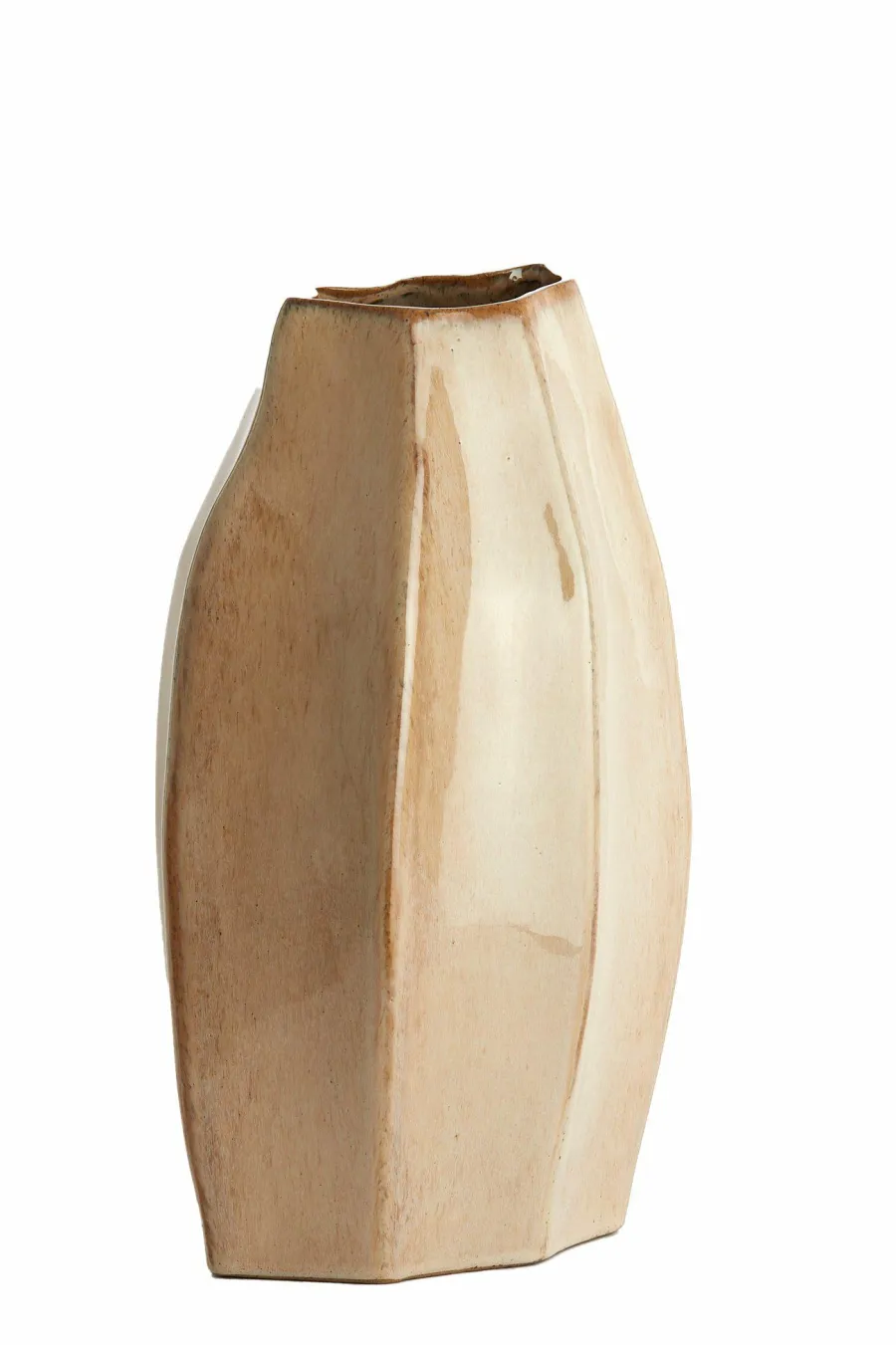 Light en Living Vaas deco 25,5x21,5x42,5 cm CHIADO glans beige Clearance