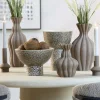 Light en Living Vaas deco Ø17x26 cm SILVIO keramiek mat bruin Discount