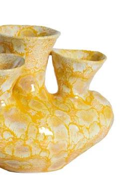 Light en Living Vaas deco 22,5x13,5x20 cm SIAJO keramiek geel-oranje Hot