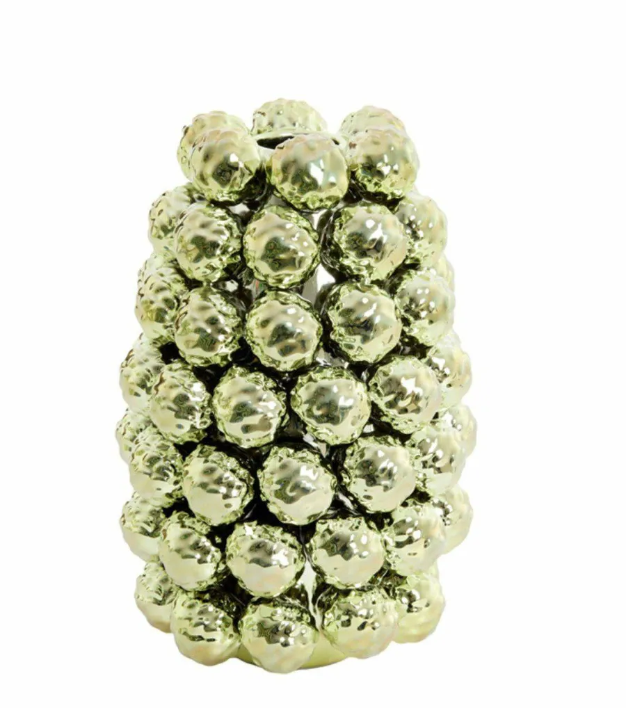 Light en Living Vaas deco Ø18,5x28 cm BUTANG keramiek metallic licht groen Online