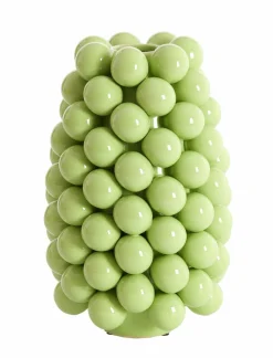 Light en Living Vaas deco Ø18X28 cm BOYANG keramiek shiny groen Online