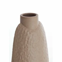 Light en Living Vaas deco 18x12x41 cm NAMTU keramiek mat bruin Discount