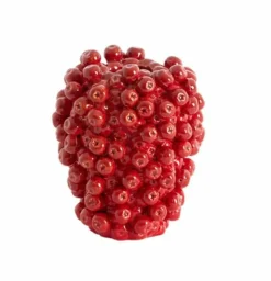 Light en Living Vaas deco Ø15X17,5 cm BERRIES keramiek rood