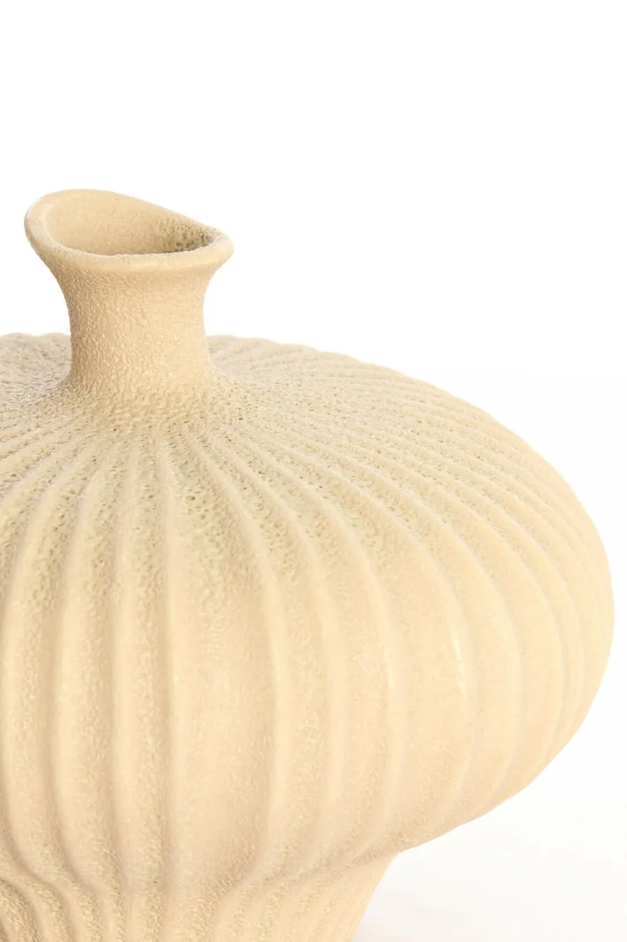 Light en Living Vaas deco 23x22,5x18 cm NEVANO mat perzik Outlet