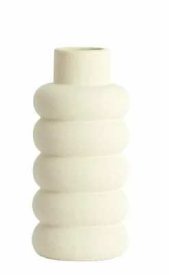 Light en Living Vaas deco Ø16X29,5 cm TRIORA keramiek mat crème Clearance