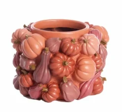 Light en Living Vaas deco Ø28x18 cm PUMPKIN rood Best