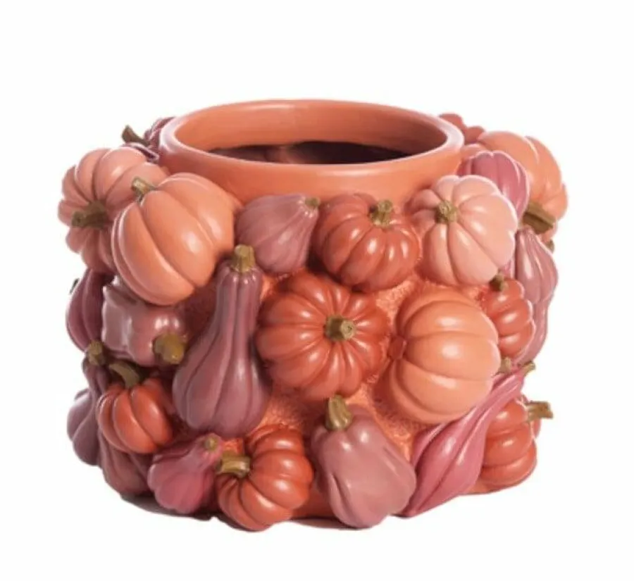 Light en Living Vaas deco Ø28x18 cm PUMPKIN rood Best