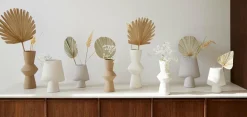 Light en Living Vaas deco CIARA keramiek grijs - 2 maten