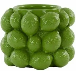Light en Living Vaas deco LEMON groen - 14 cm hoog Discount