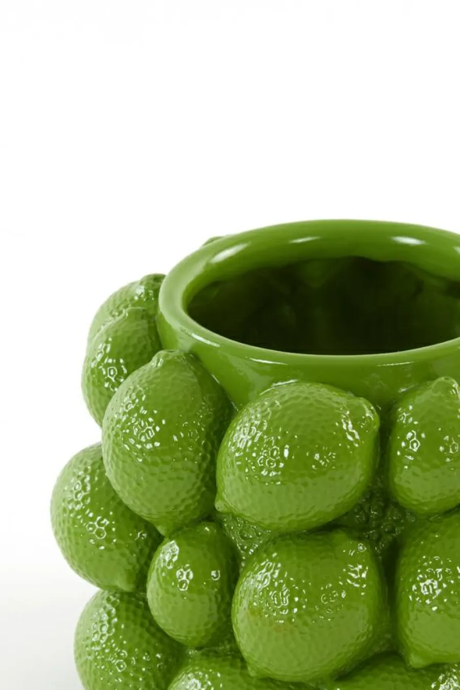 Light en Living Vaas deco LEMON groen - 14 cm hoog Discount