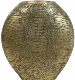 Light en Living Vaas deco 29,5x8x31,5 cm SKELD antiek brons Best