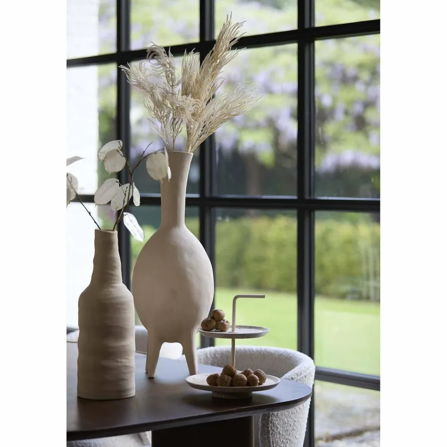 Light en Living Vaas deco Ø12x31 cm SESTO keramiek mat crème Online