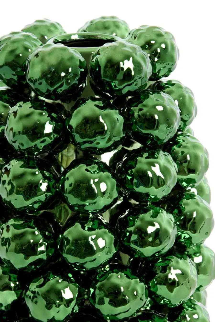 Light en Living Vaas deco Ø16x24,5 cm BUTANG keramiek metallic groen Outlet