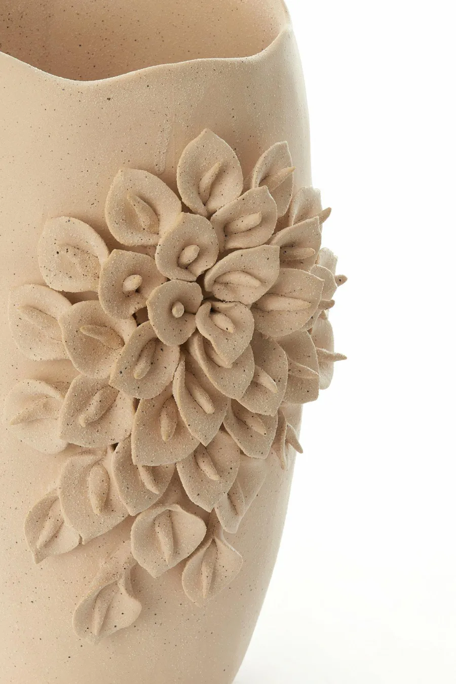 Light en Living Vaas deco 23X19X35 cm AMIATA keramiek mat crème New