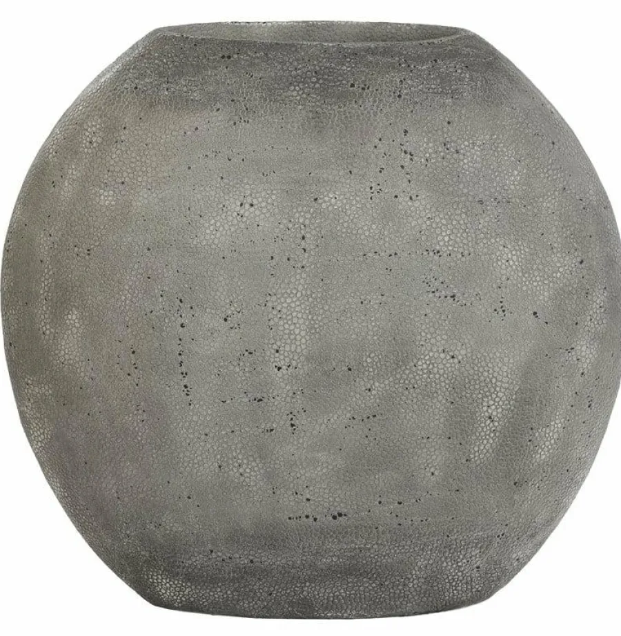 Light en Living Vaas deco RAYSKIN grijs - 40x14x36 cm New