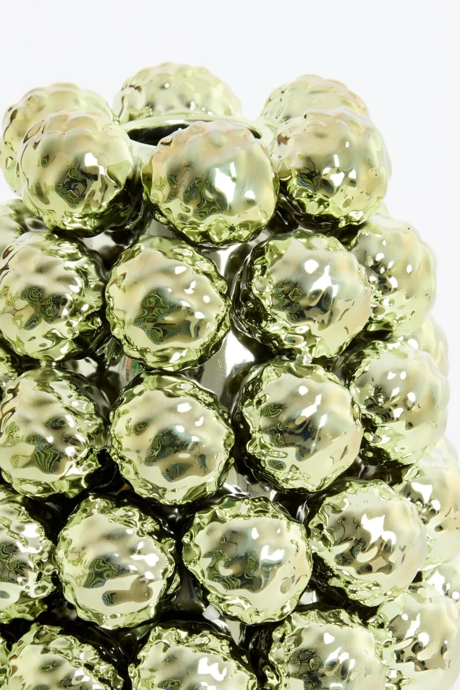 Light en Living Vaas deco Ø16x24,5 cm BUTANG keramiek metallic licht groen Best