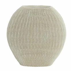 Light en Living Vaas deco 41x13x39,5 cm BUBIO crème Clearance
