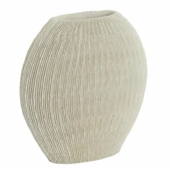 Light en Living Vaas deco 41x13x39,5 cm BUBIO crème Clearance