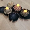 Light en Living Vaas deco Ø11x11,5 cm USIKA keramiek wit parelmoer Outlet