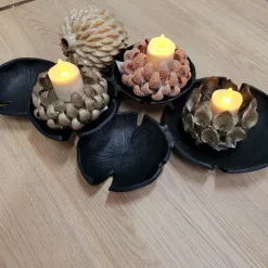 Light en Living Vaas deco Ø11x11,5 cm USIKA keramiek wit parelmoer Outlet