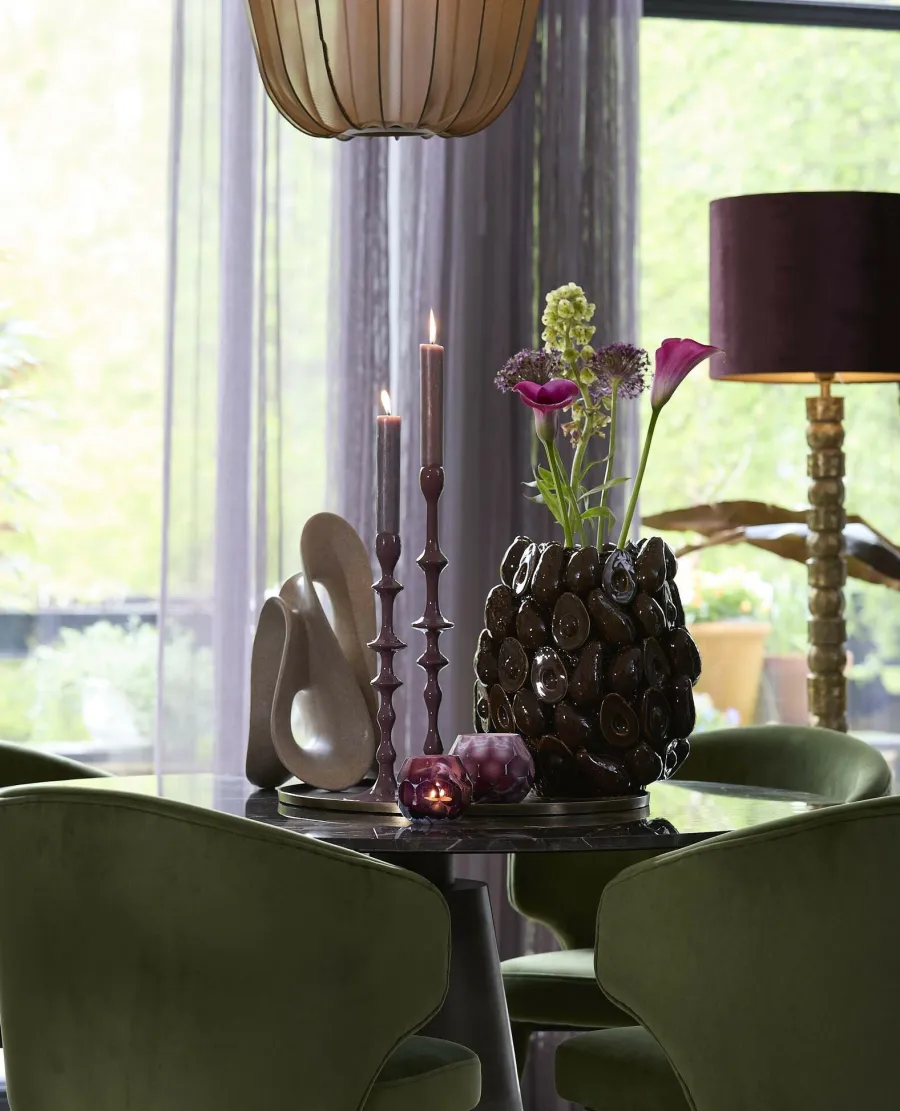 Light en Living Vaas deco Ø33x37,5 cm AVOCADO keramiek bruin+groen Outlet