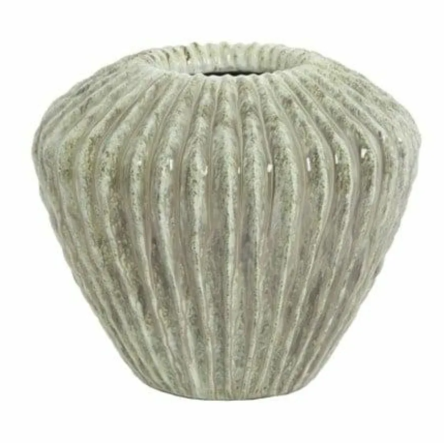 Light en Living Vaas deco Ø32x28 cm CACTI shiny mint groen