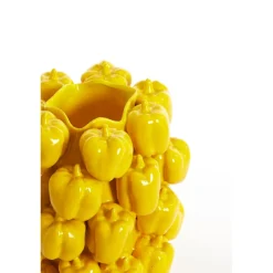 Light en Living Vaas deco 23,5x23x32,5 cm BELLPEPPER keramiek glanzend geel
