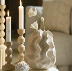 Light en Living Vaas Deco Ø22X26 cm NELANI mat crème Best